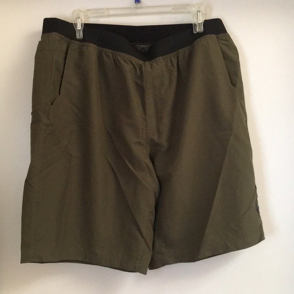 Dark Green Prana Breath Shorts XL
